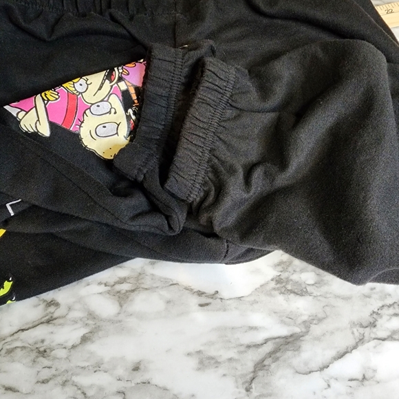 Nickelodeon The Best of the 90's Rugrats Black Sweatpants Joggers - Picture 9 of 14